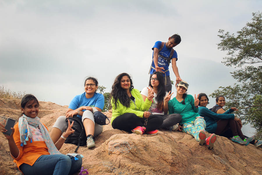 A celebration of Womanhood - Women only trek to Makalidurga hill