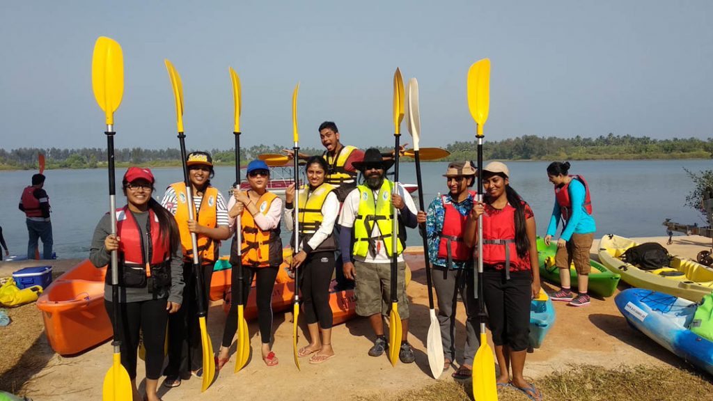 Kayaking at River Shambhavi