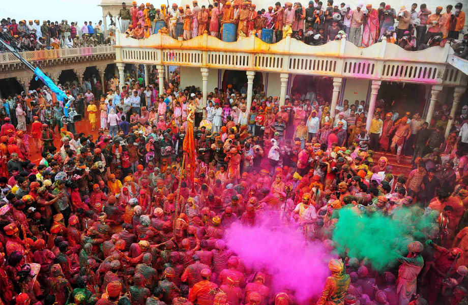 Holi in Vrindavan and Mathura