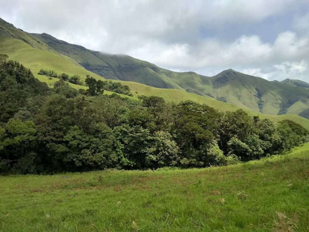 The first glimpse of kudremukh peak