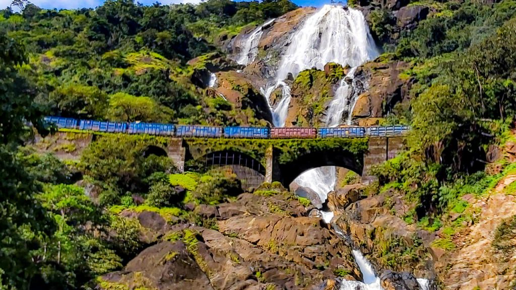 Dudhsagar railway bridge