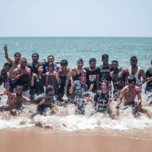 Team Having fun at Gokarna Beach Trek