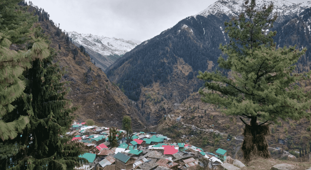 Mountains from Jibhi Homestay - Jibhi rOAD TRIP
