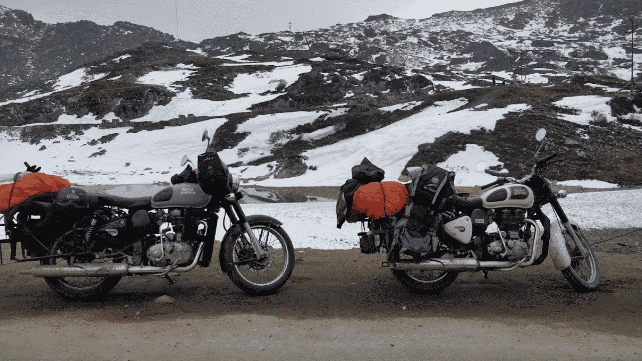 Rent a Royal enfield and ride to Bumlas pass in Tawang