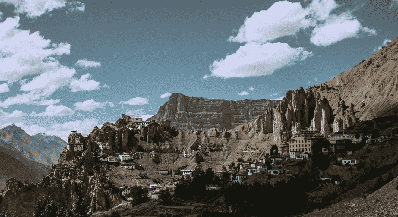Dhankar - Spiti Valley Scenery