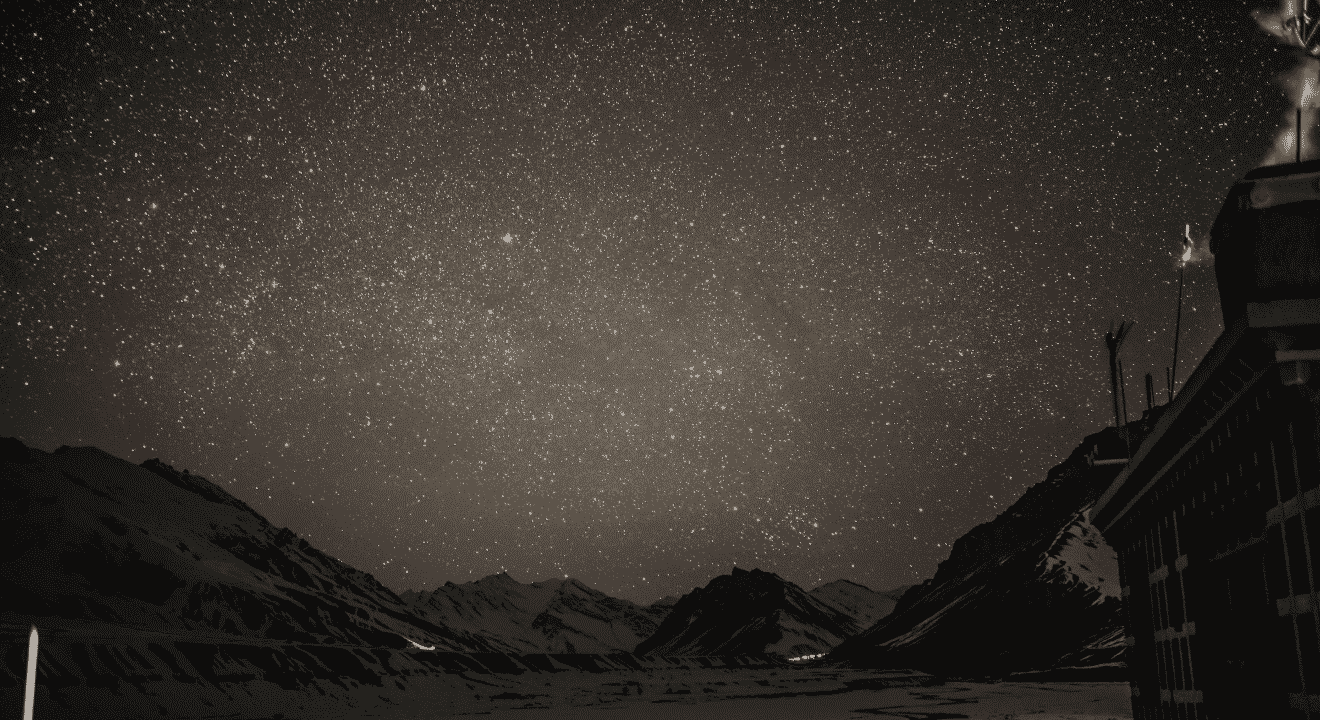 Starlit sky in Winter - Spiti Valley
